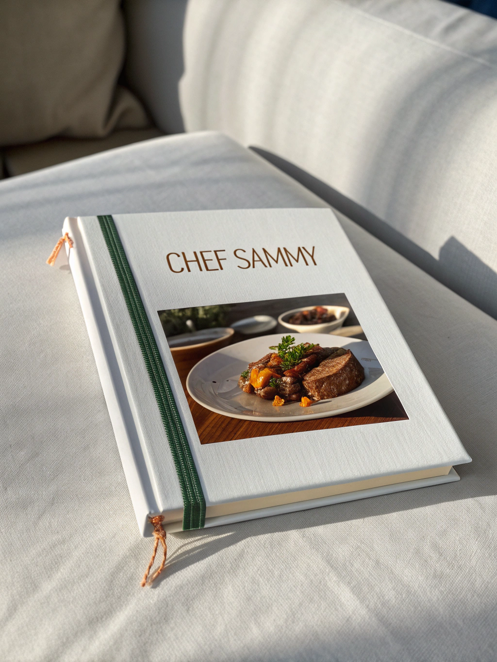 Chef Selwyn Richards presenting The Art of Cooking cookbook